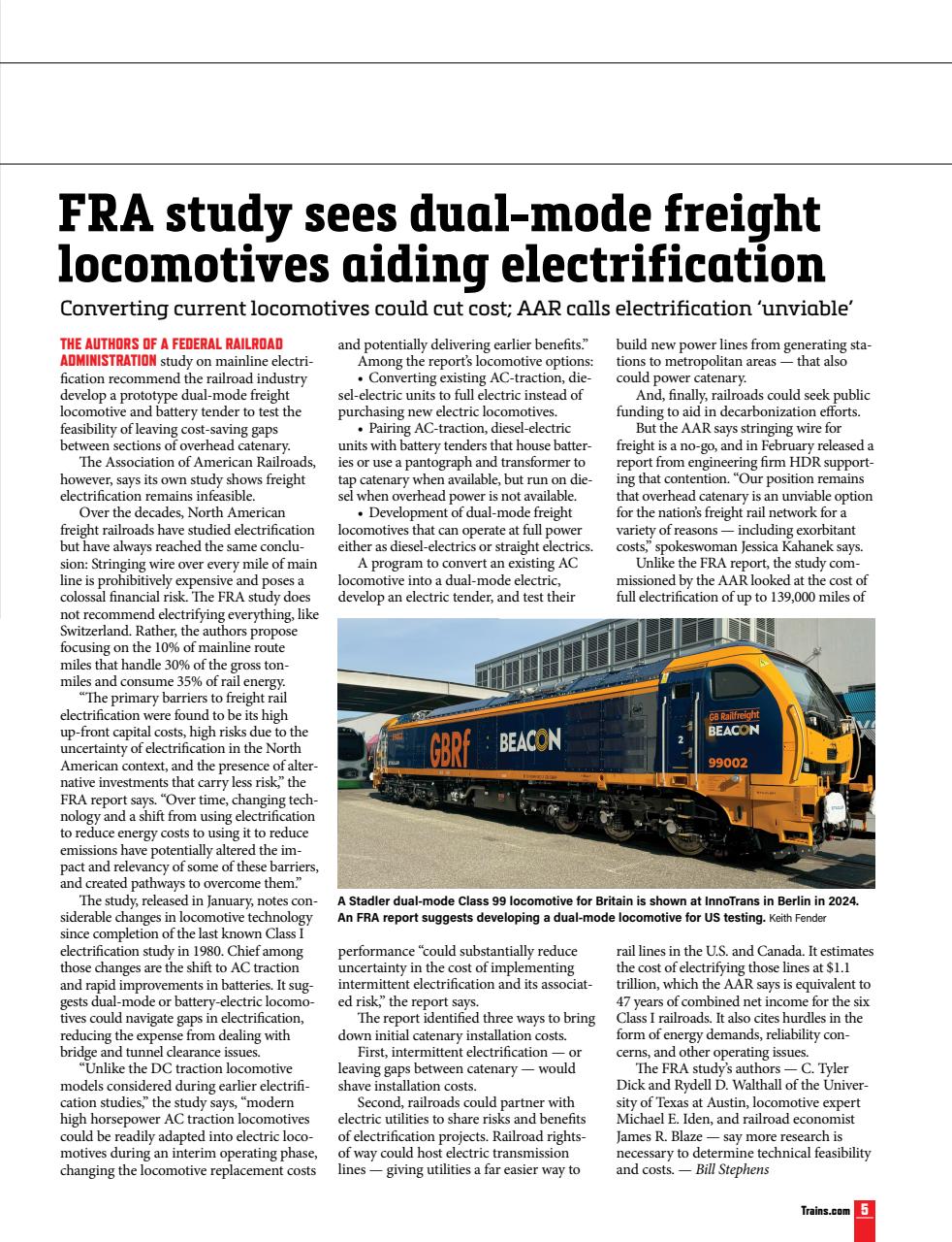 Trains Preview Pages