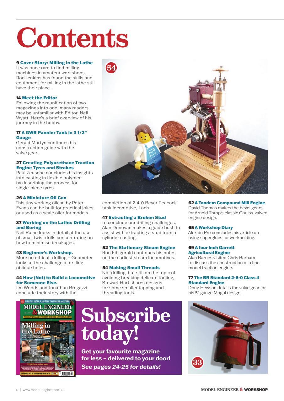 Model Engineer & Workshop Magazine Preview Pages