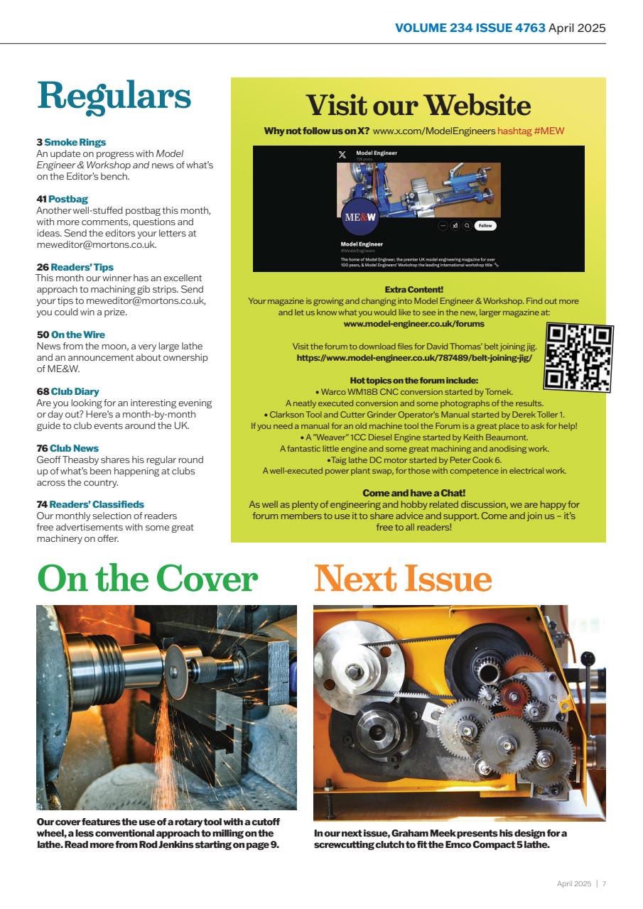 Model Engineer & Workshop Magazine Preview Pages