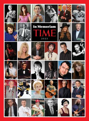 TIME In Memoriam 2023 issue TIME In Memoriam 2023