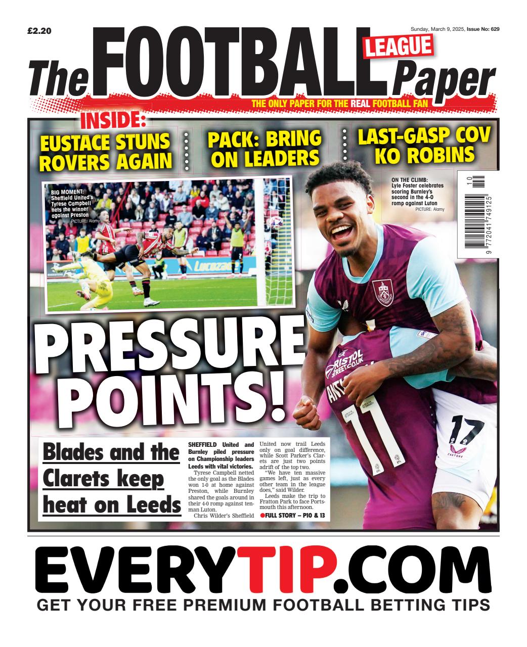 The Football League Paper Preview Pages