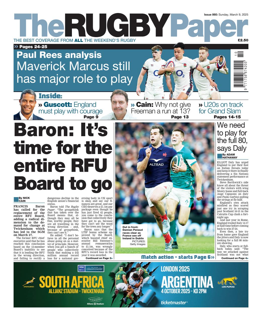 The Rugby Paper Preview Pages