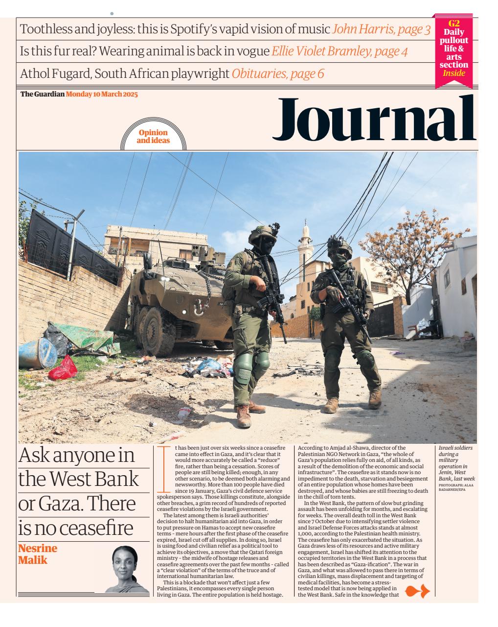 The Guardian Newspaper Preview Pages