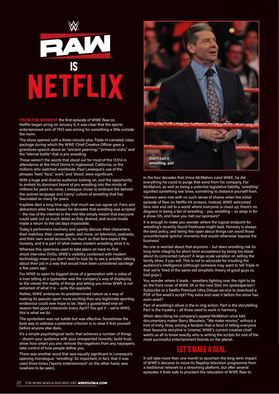 Wrestletalk Magazine Preview Pages