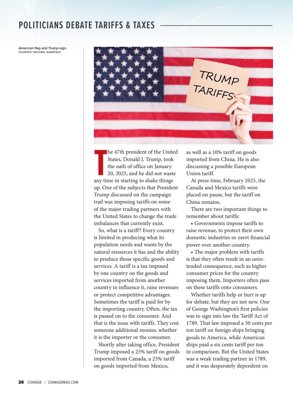 COINage Magazine Preview Pages