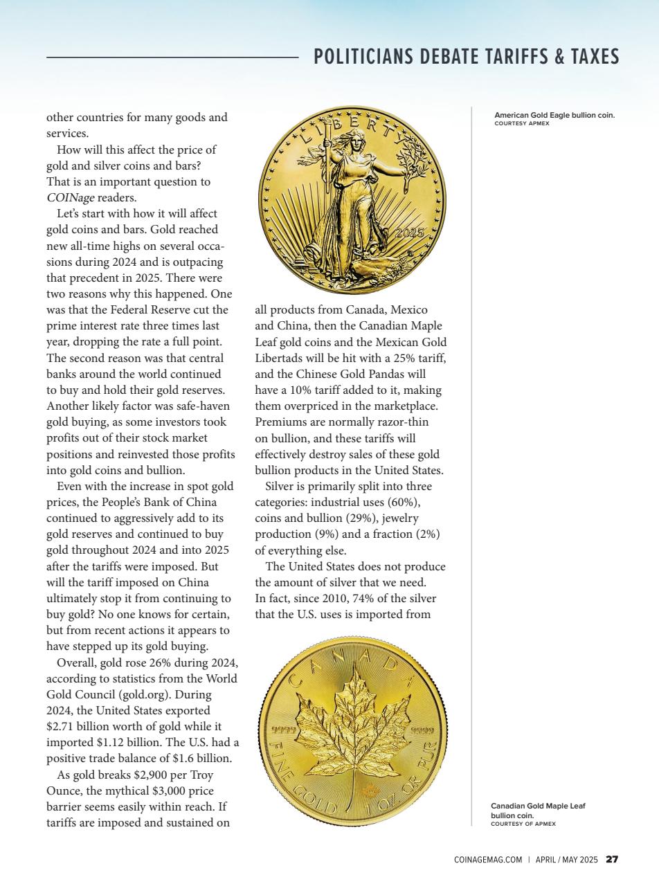 COINage Magazine Preview Pages