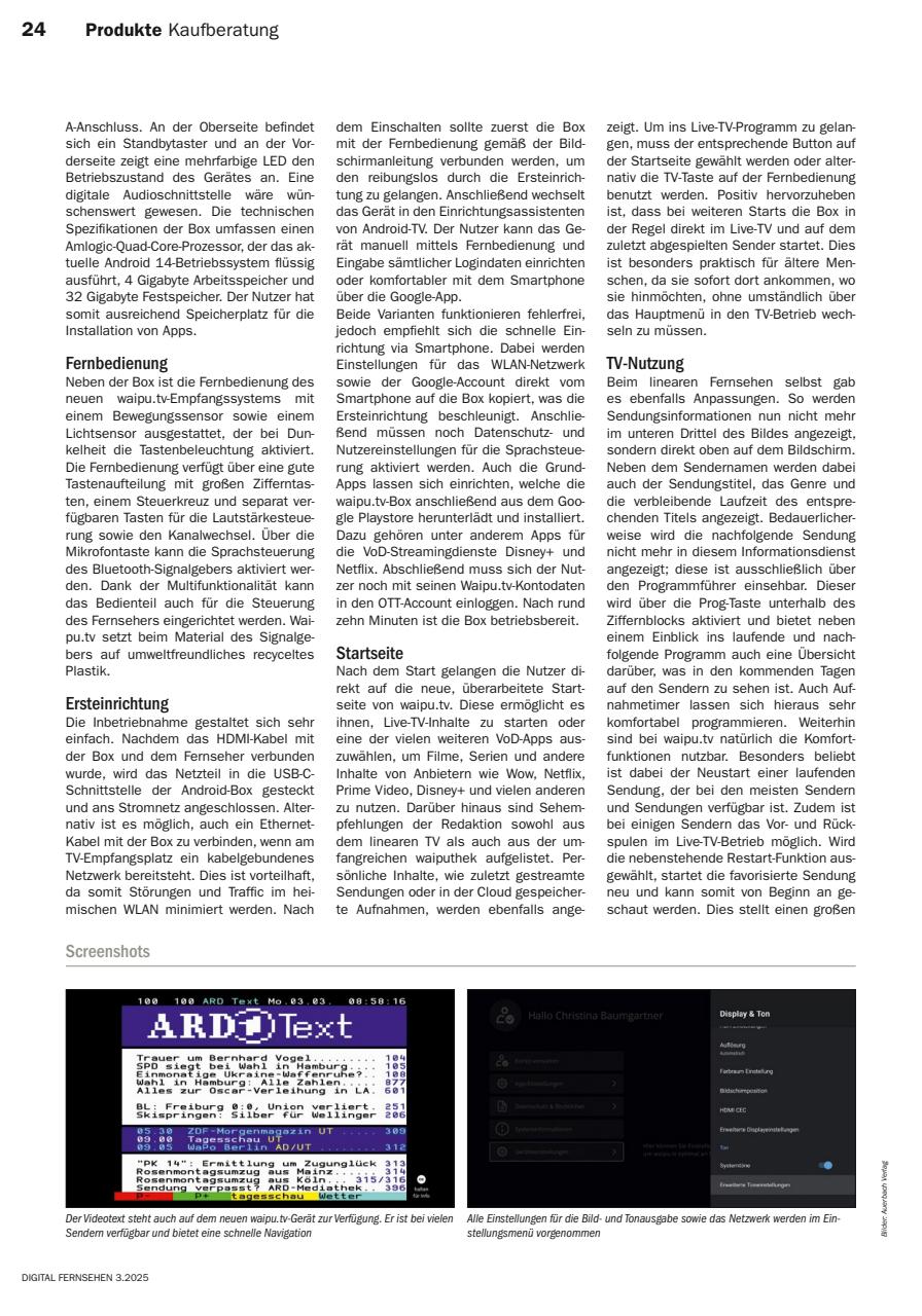 Digital Fernsehen Preview Pages