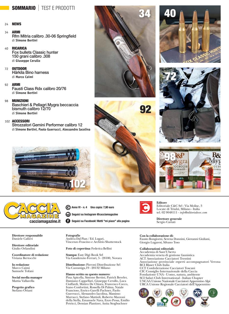 Caccia Magazine Preview Pages