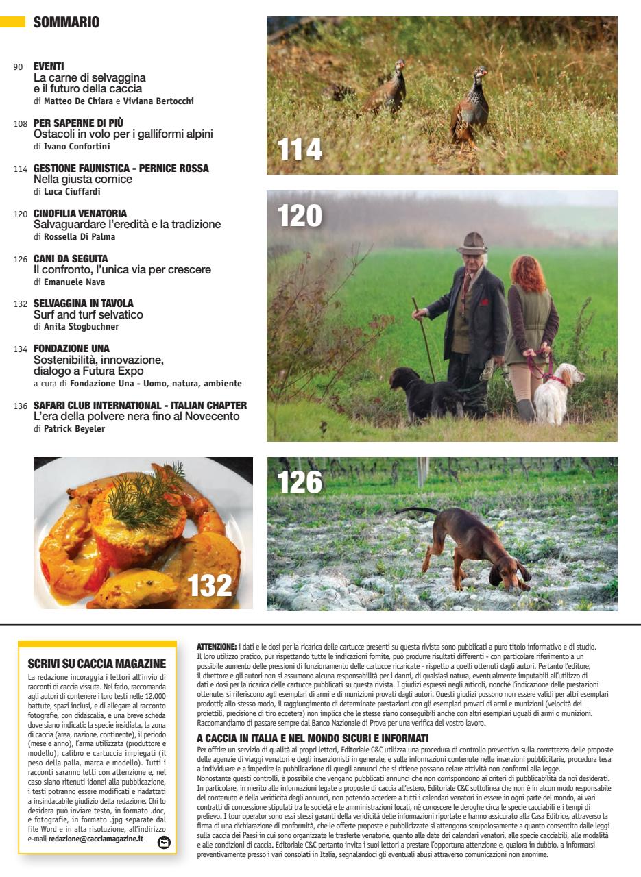 Caccia Magazine Preview Pages