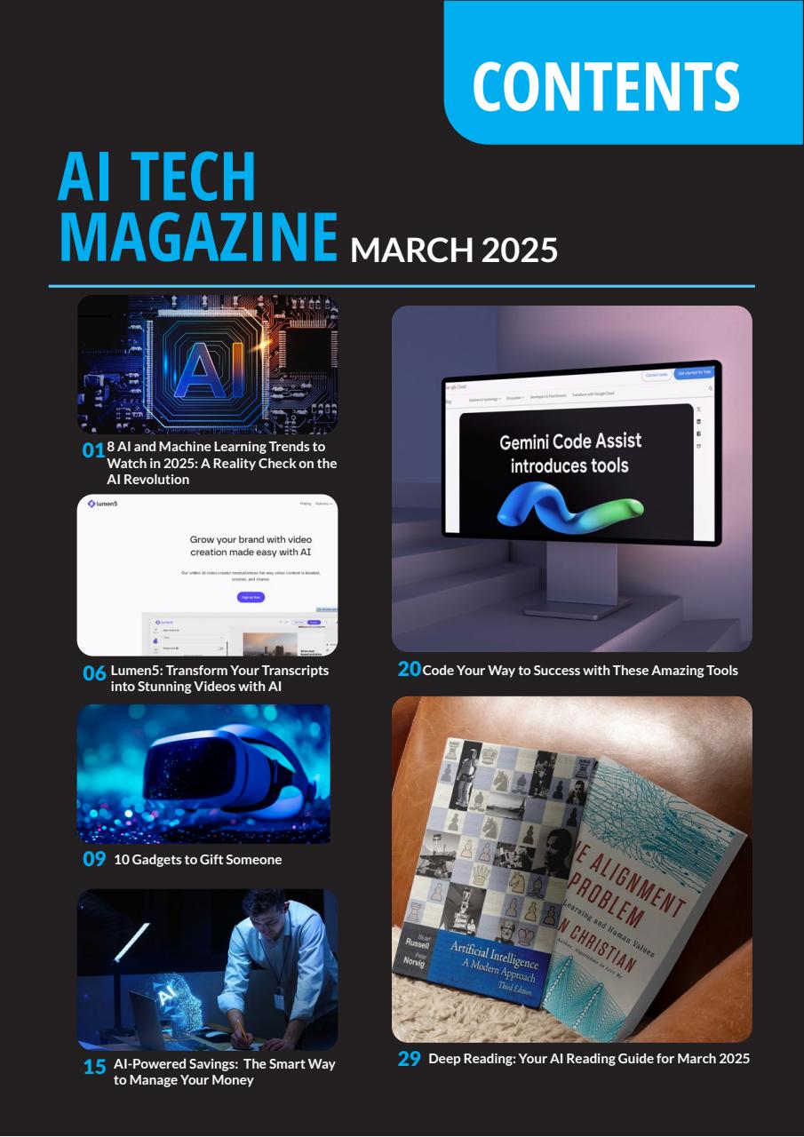 Tech AI Magazine Preview Pages