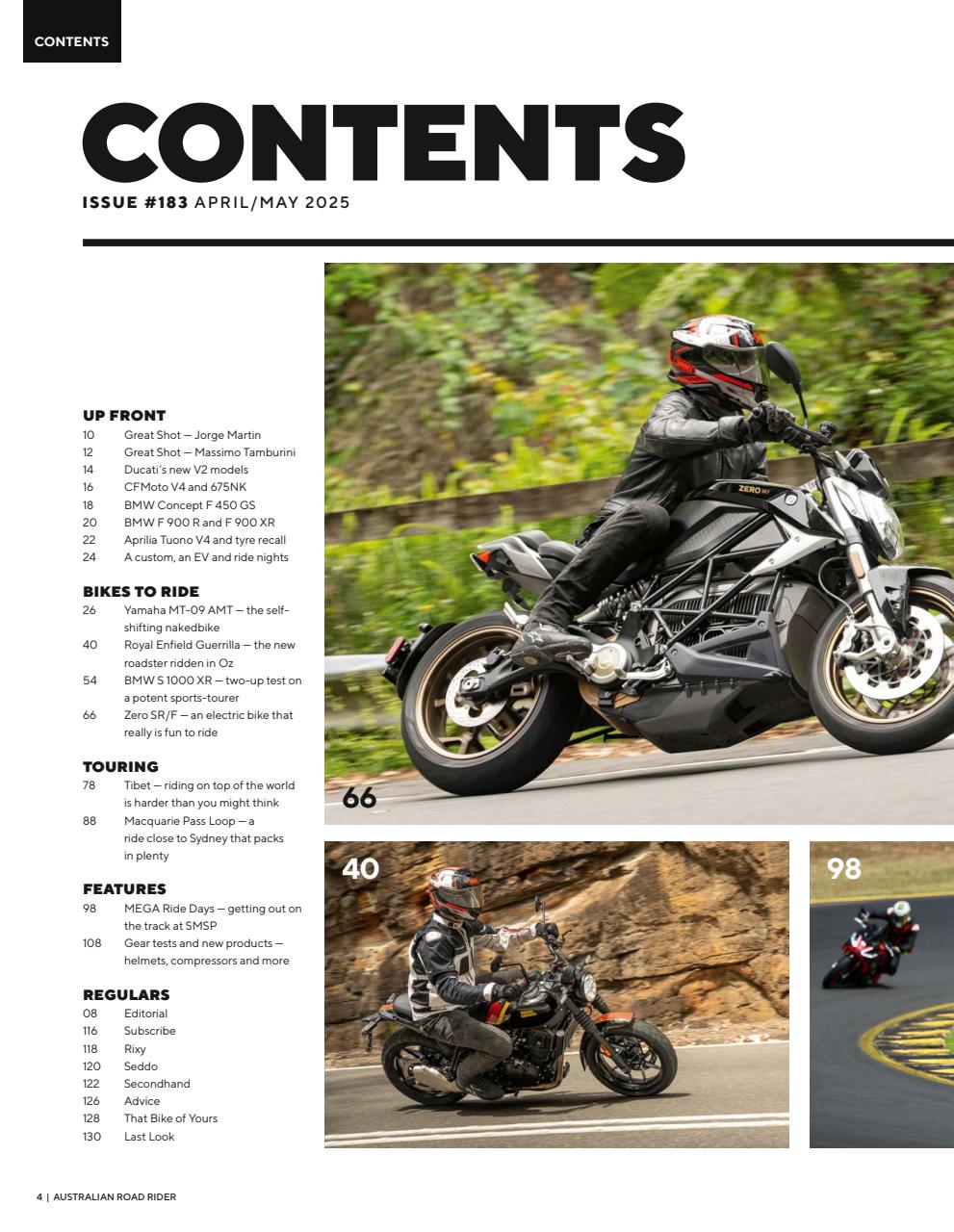 Australian Road Rider Preview Pages