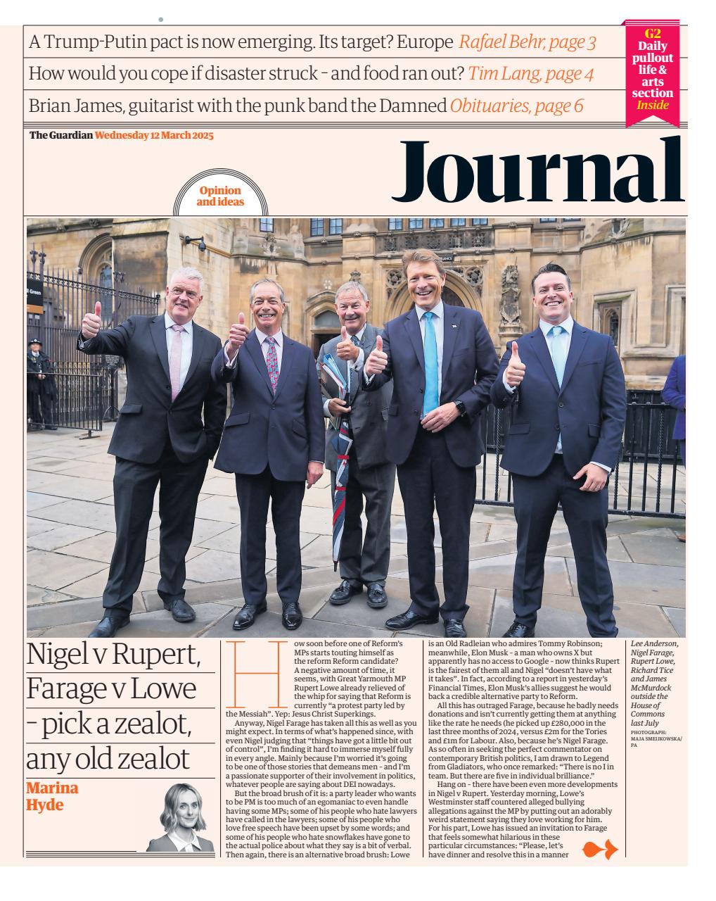 The Guardian Newspaper Preview Pages