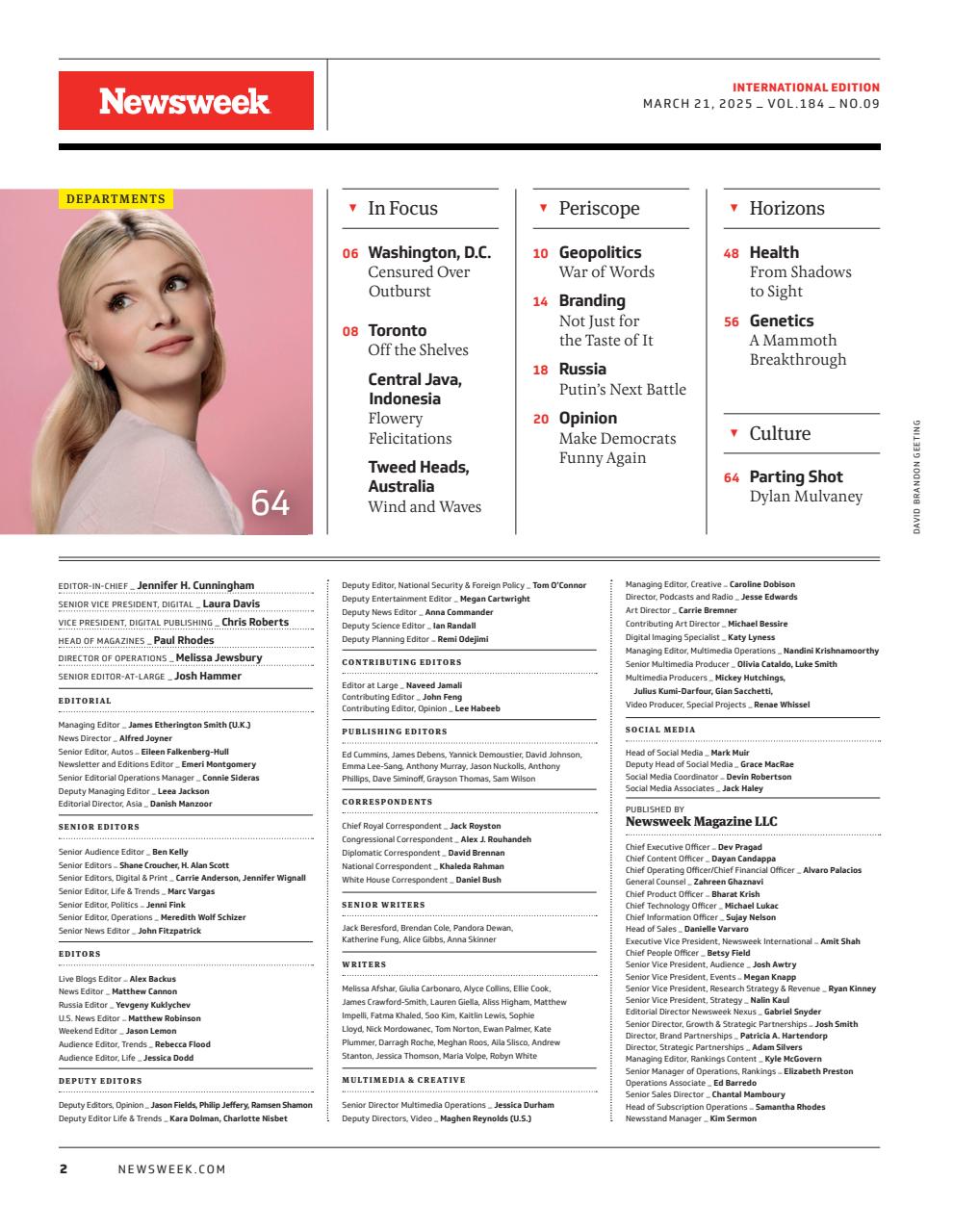 Newsweek International Preview Pages