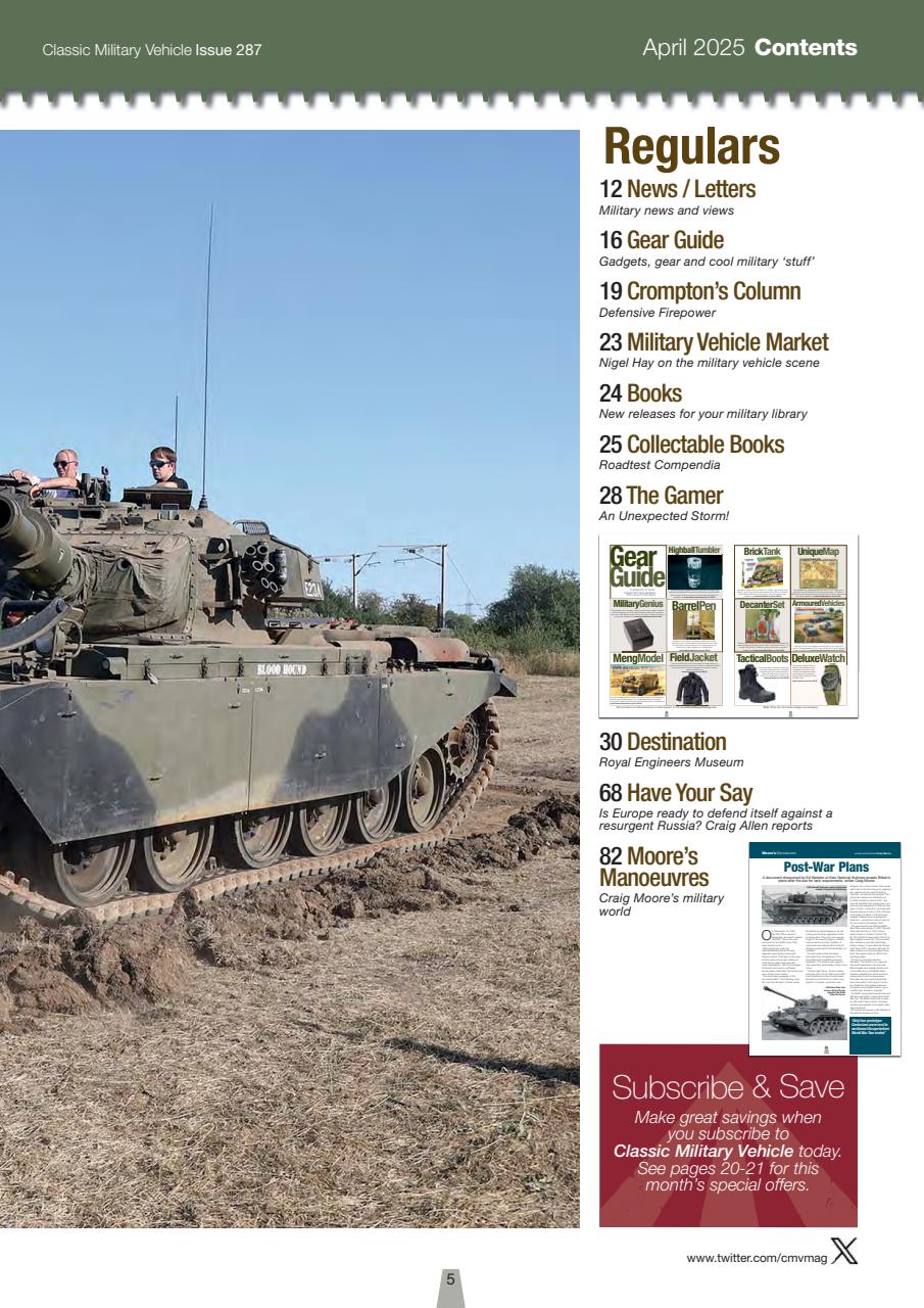 Classic Military Vehicle Preview Pages