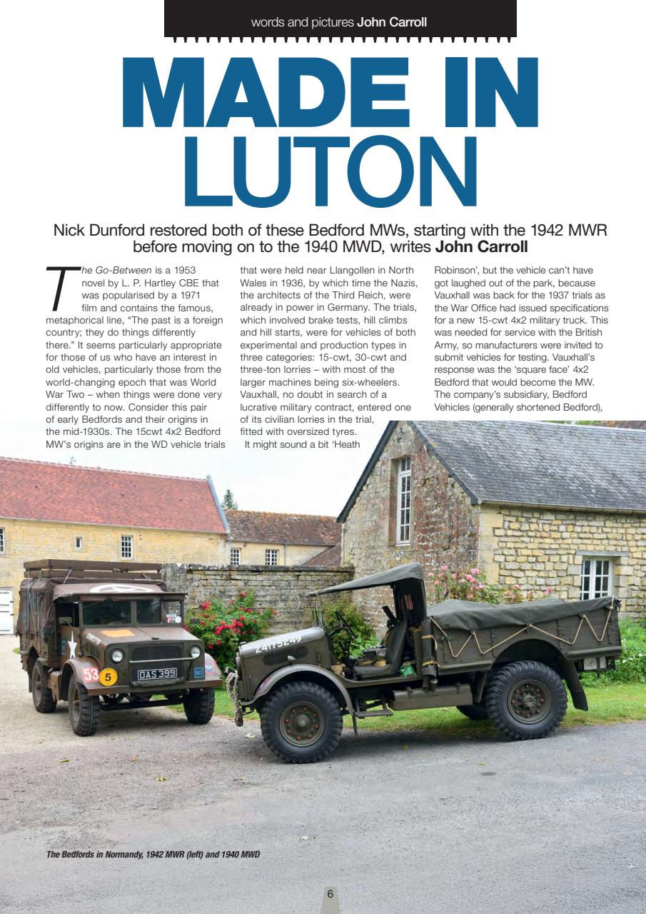 Classic Military Vehicle Preview Pages