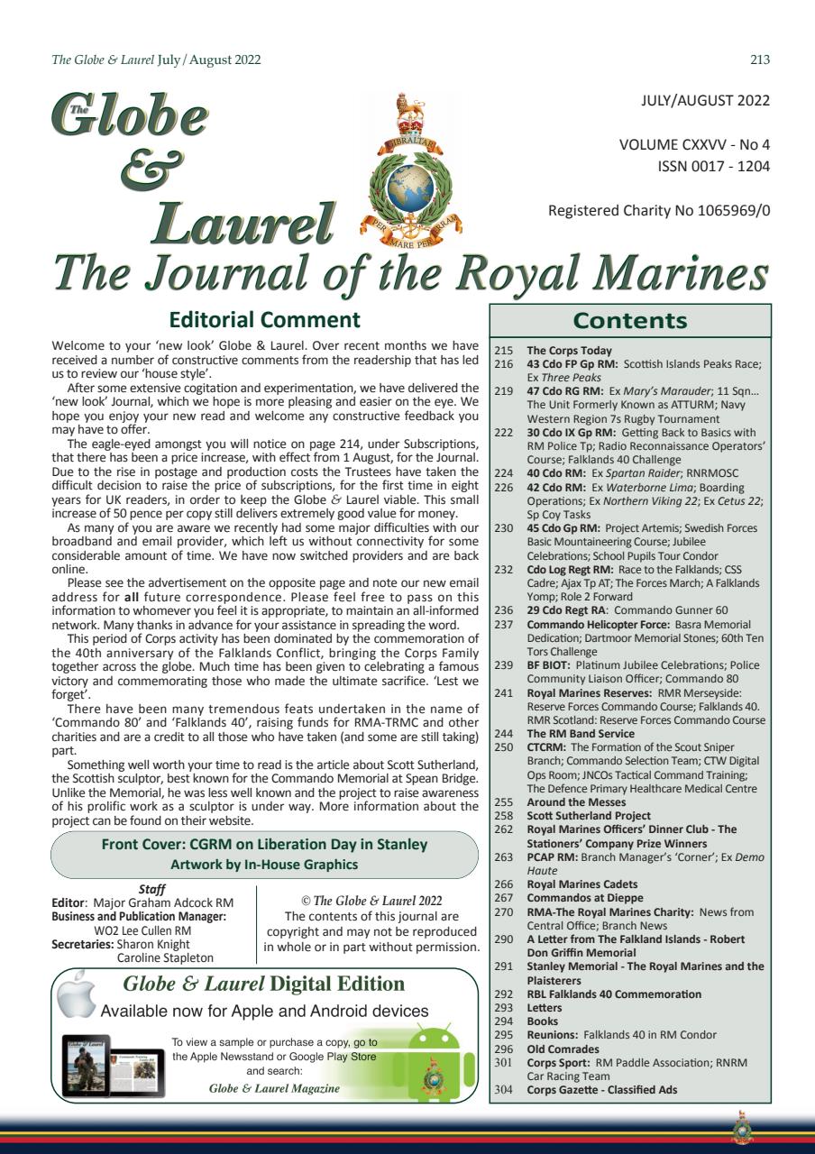 Globe & Laurel Preview Pages