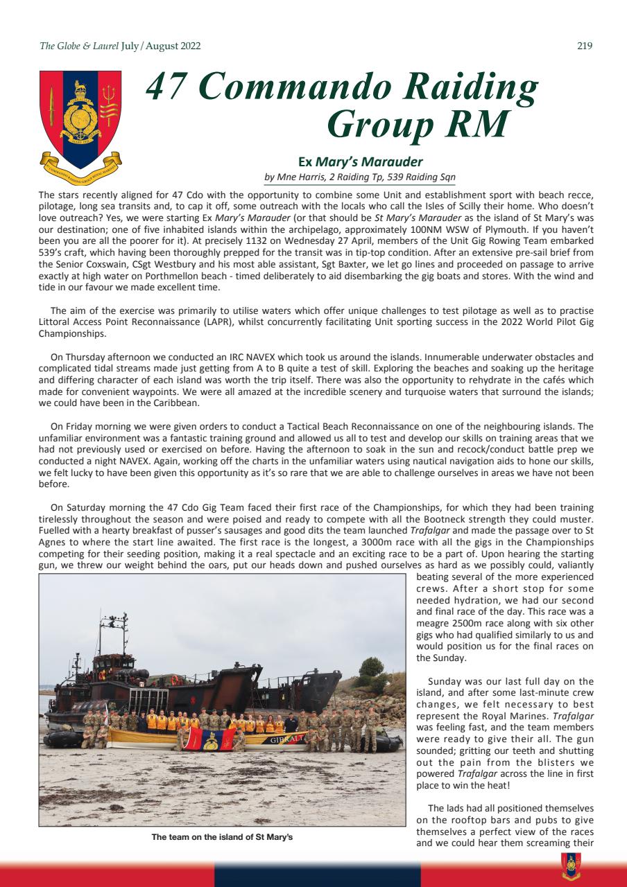 Globe & Laurel Preview Pages