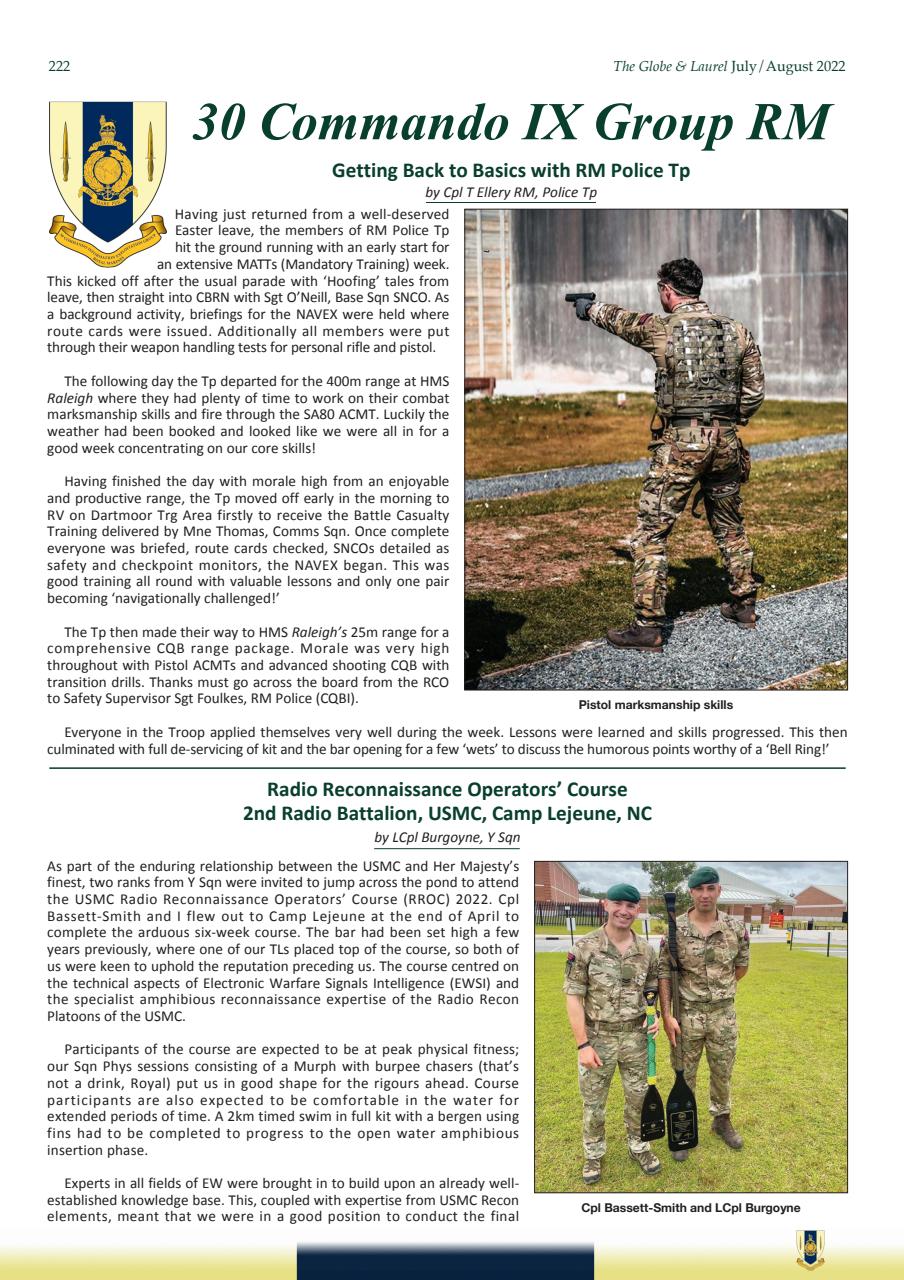 Globe & Laurel Preview Pages