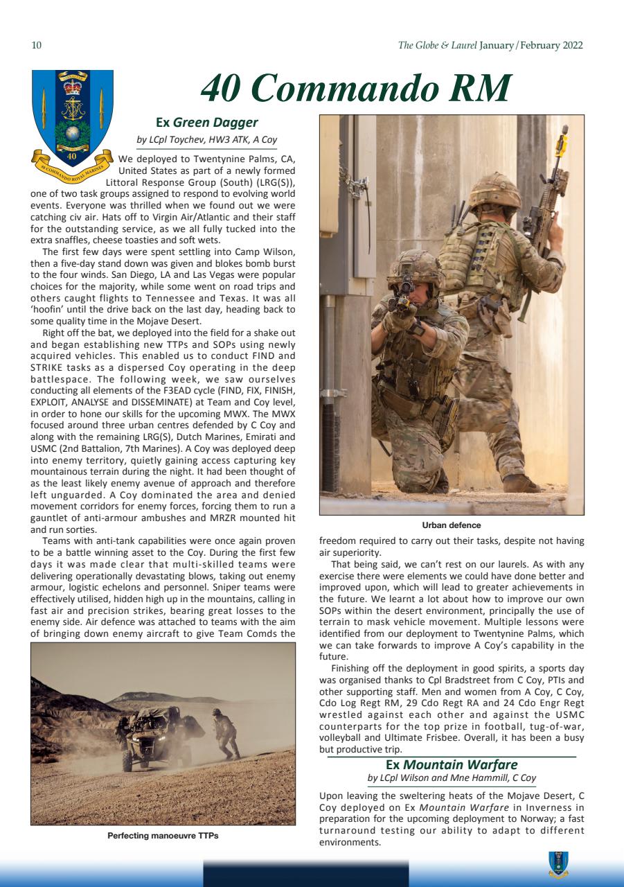 Globe & Laurel Preview Pages