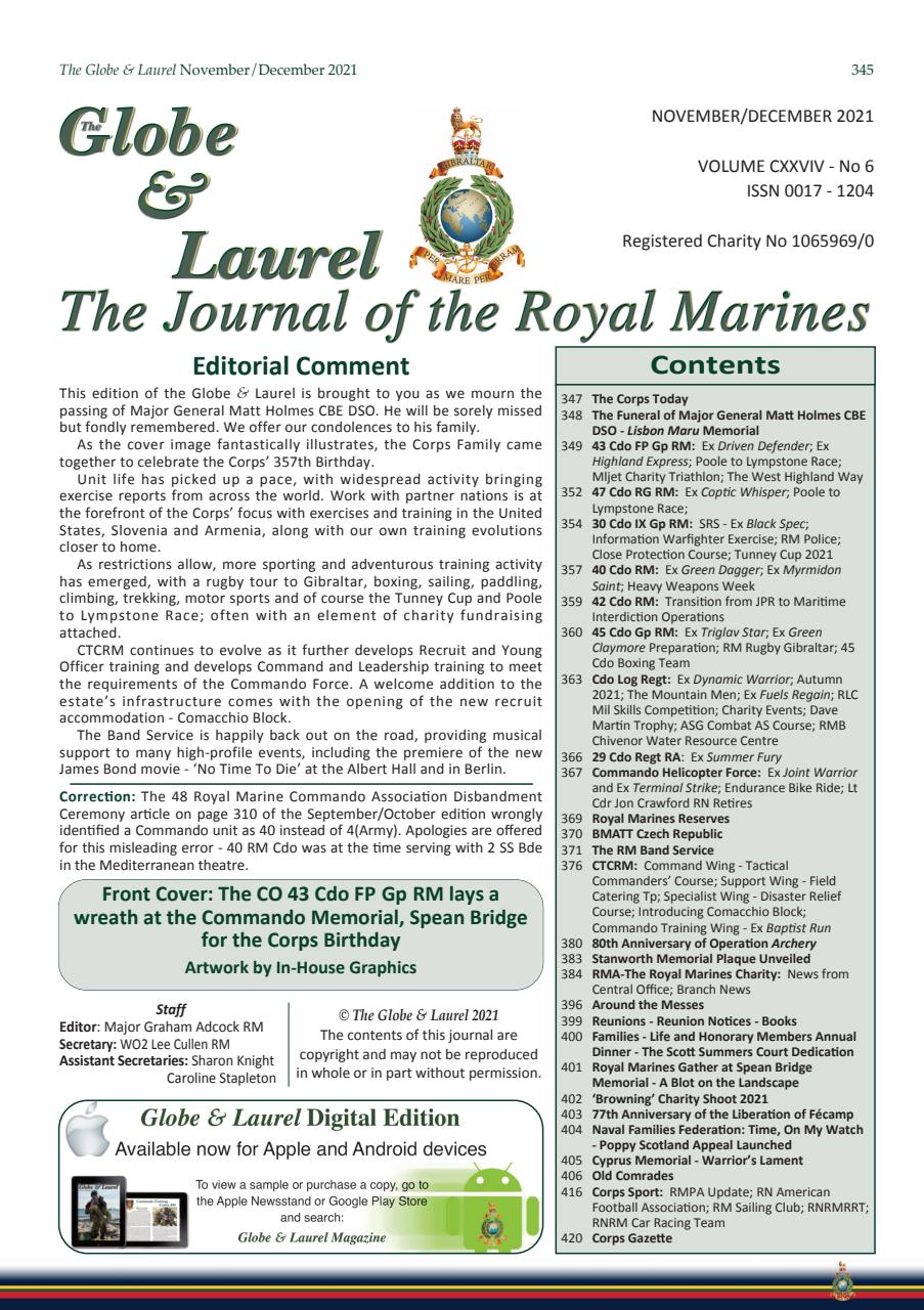 Globe & Laurel Preview Pages