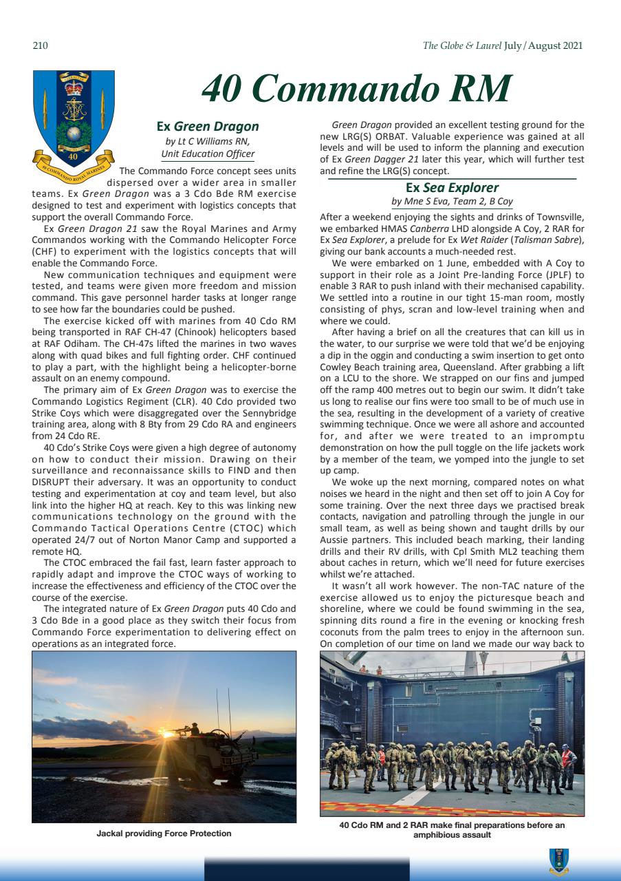 Globe & Laurel Preview Pages