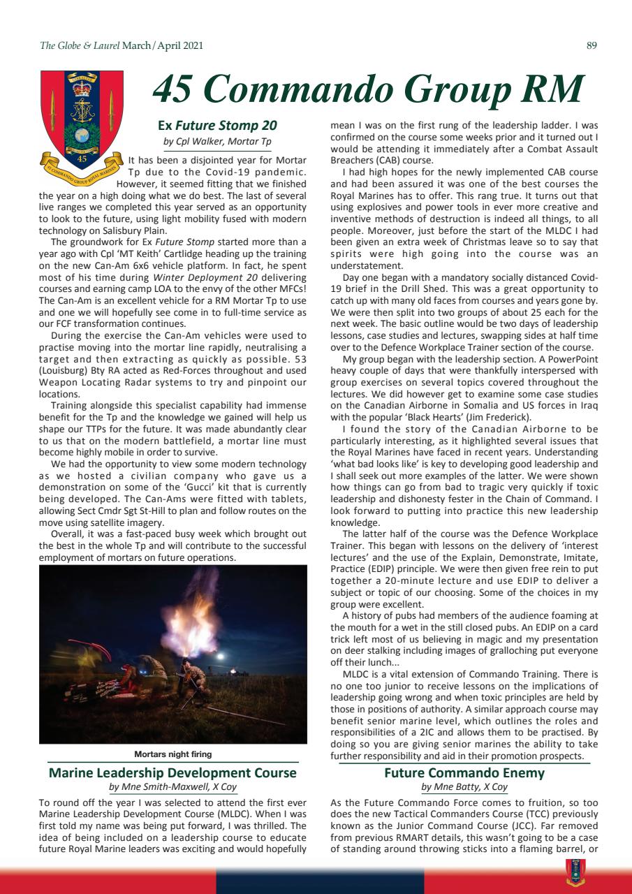 Globe & Laurel Preview Pages