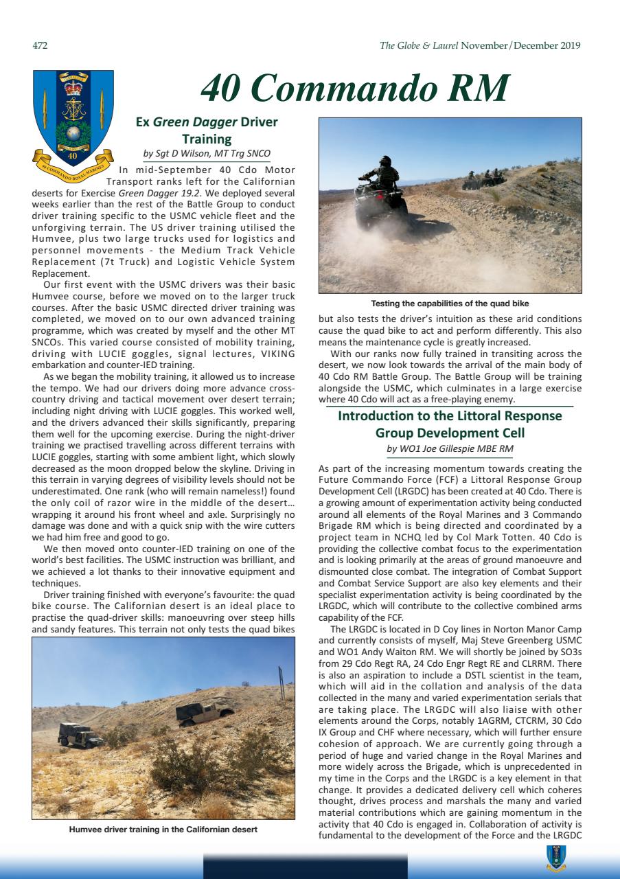 Globe & Laurel Preview Pages