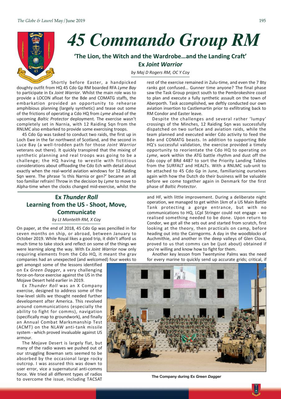 Globe & Laurel Preview Pages