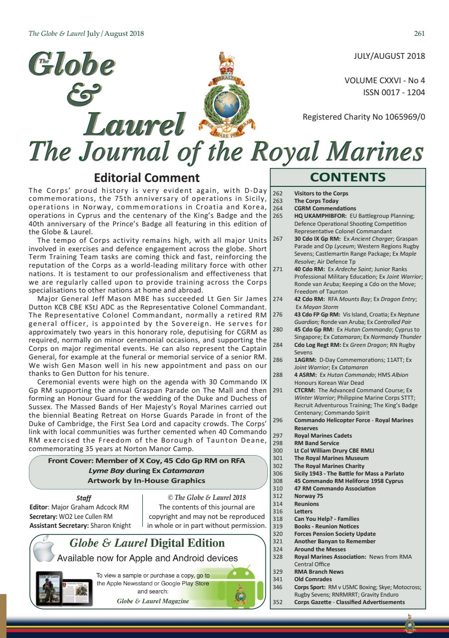 Globe & Laurel Preview Pages