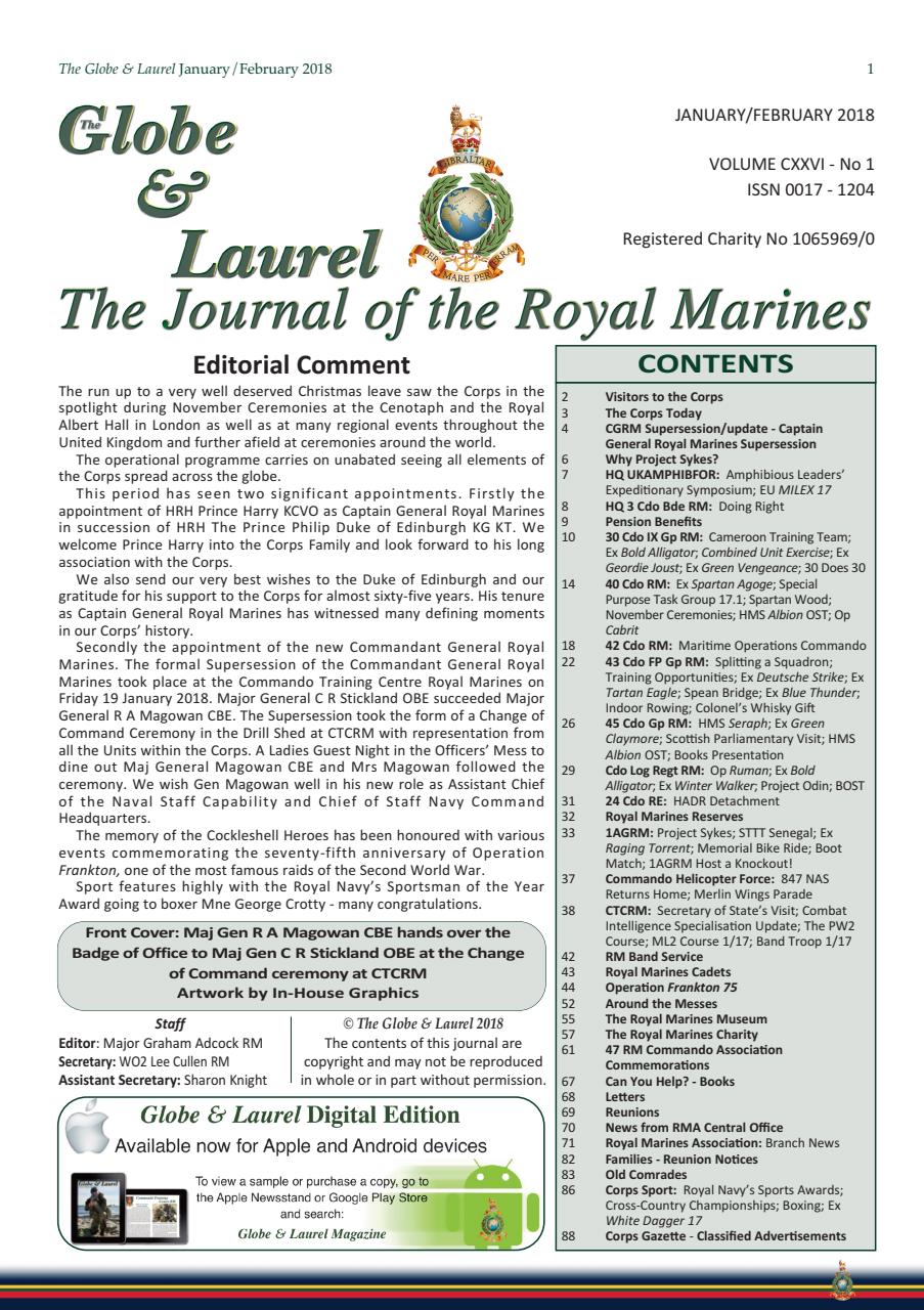 Globe & Laurel Preview Pages