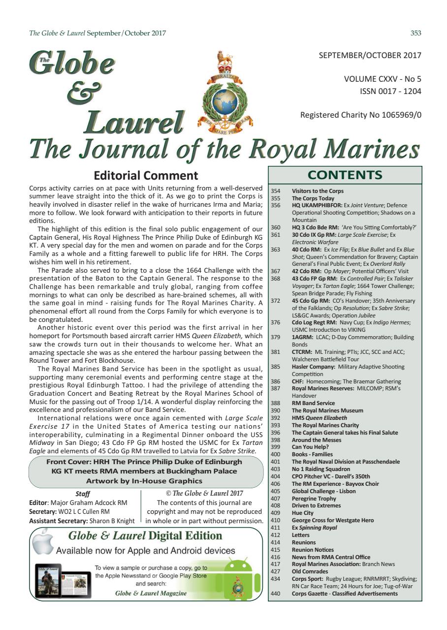 Globe & Laurel Preview Pages