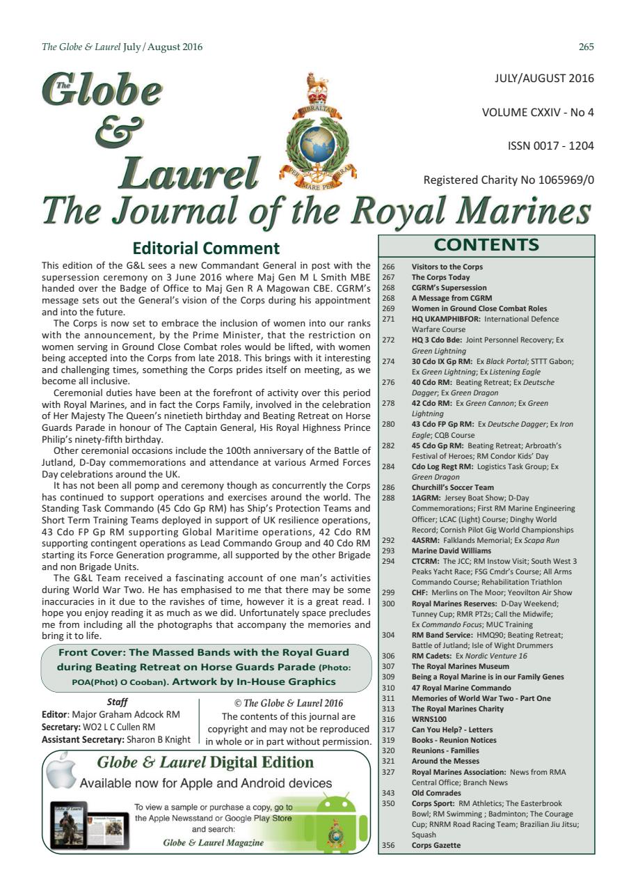 Globe & Laurel Preview Pages