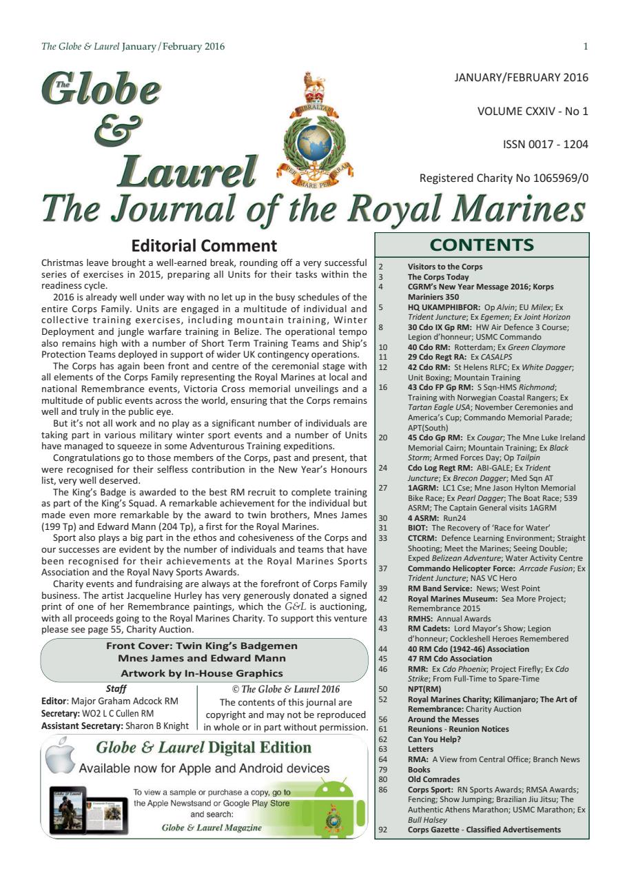 Globe & Laurel Preview Pages