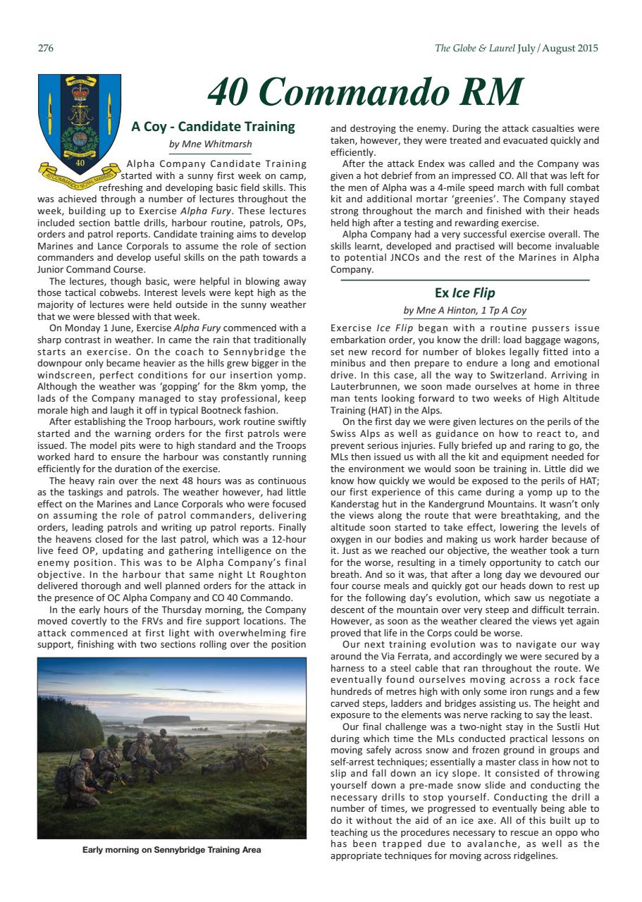 Globe & Laurel Preview Pages