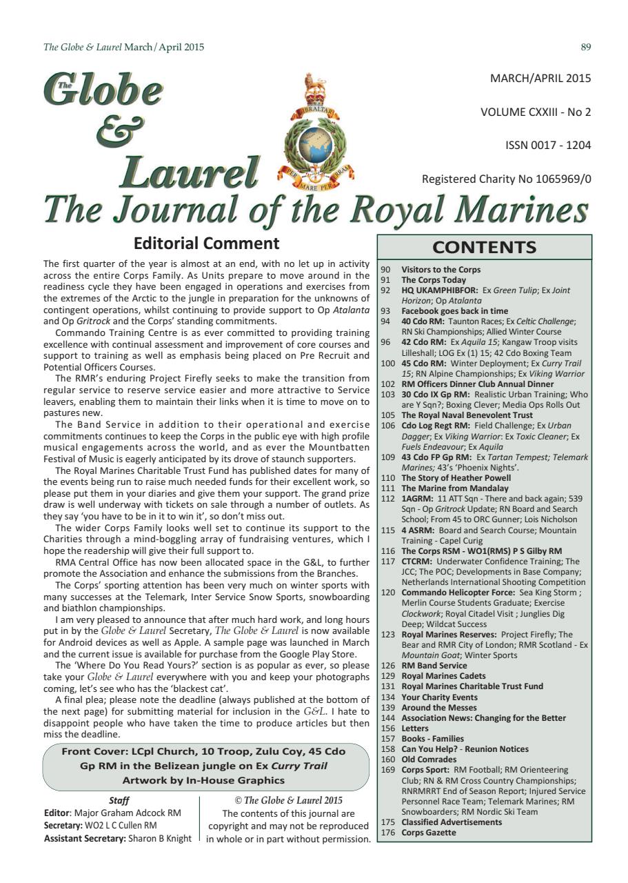 Globe & Laurel Preview Pages