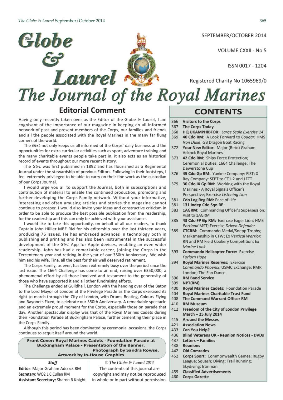 Globe & Laurel Preview Pages