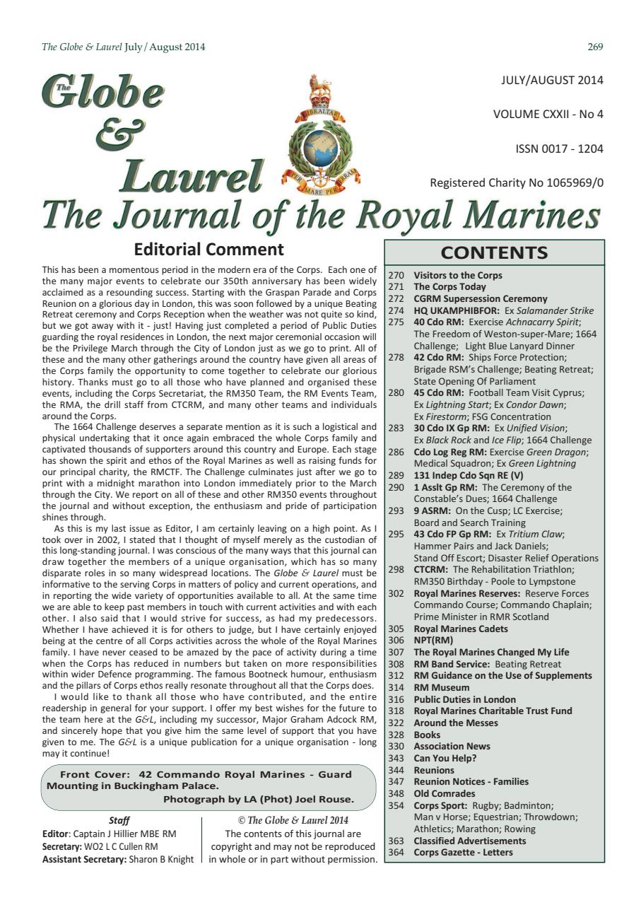 Globe & Laurel Preview Pages