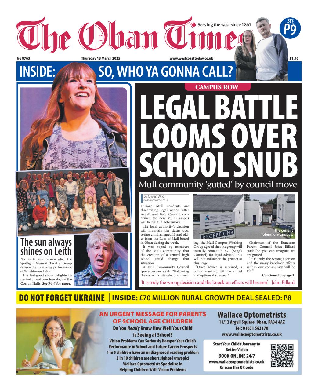 The Oban Times & Lochaber Times Preview Pages