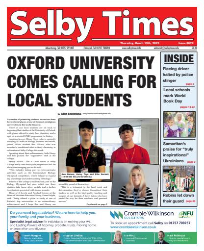 Selby Times issue 