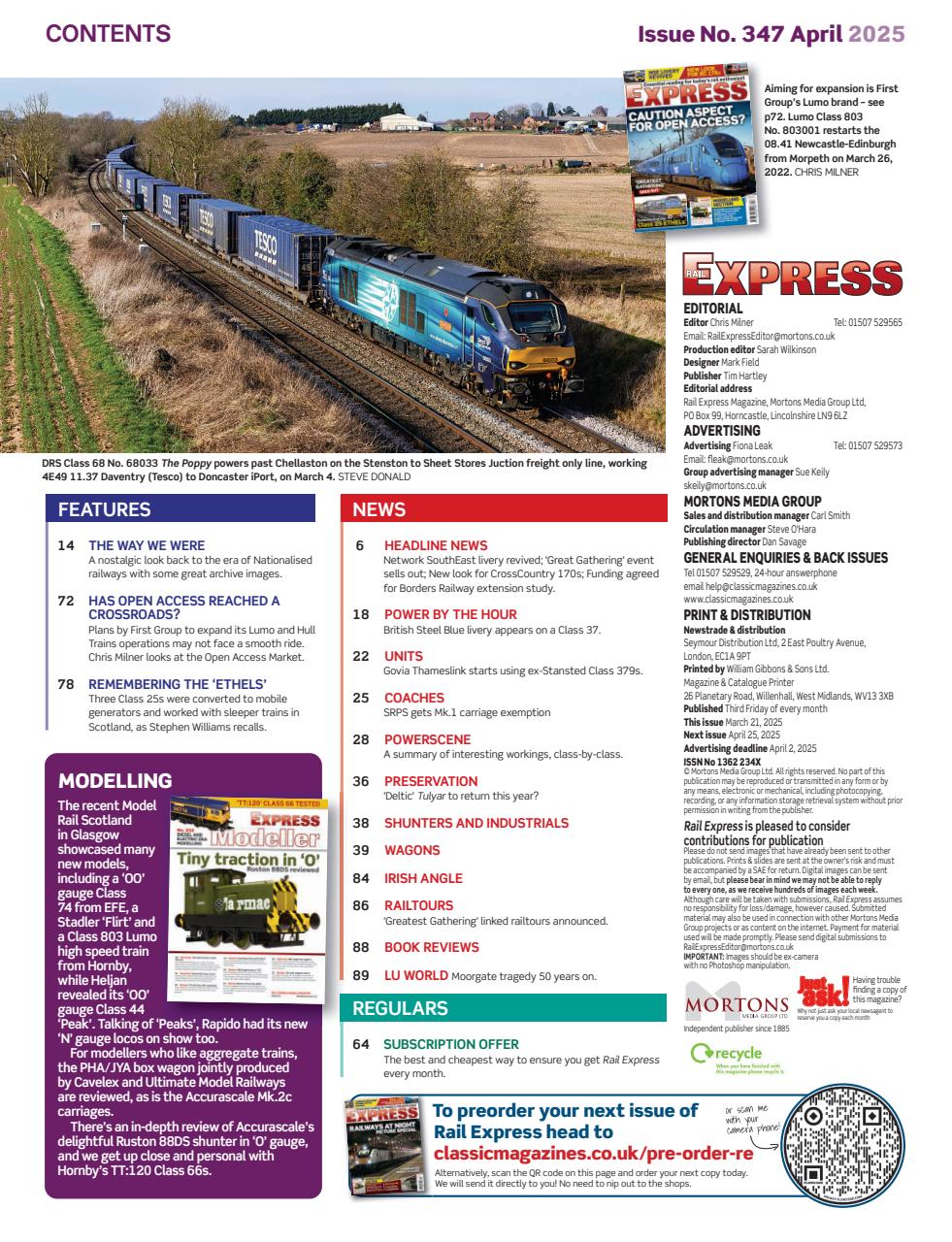 Rail Express Preview Pages