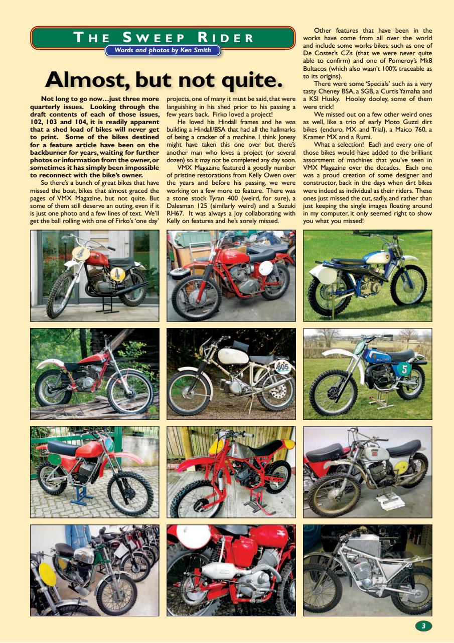 VMX Magazine Preview Pages