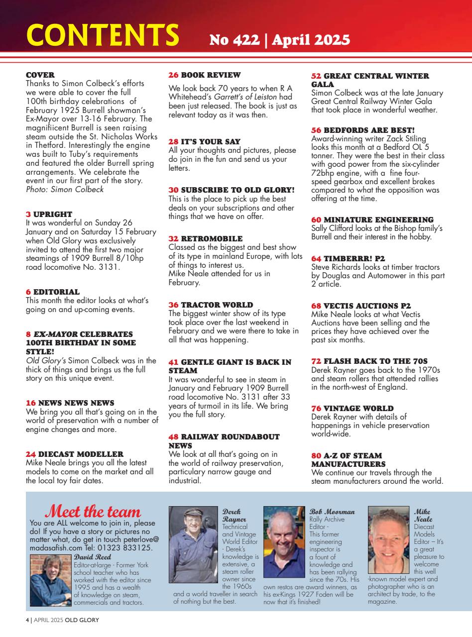 Old Glory Magazine Preview Pages