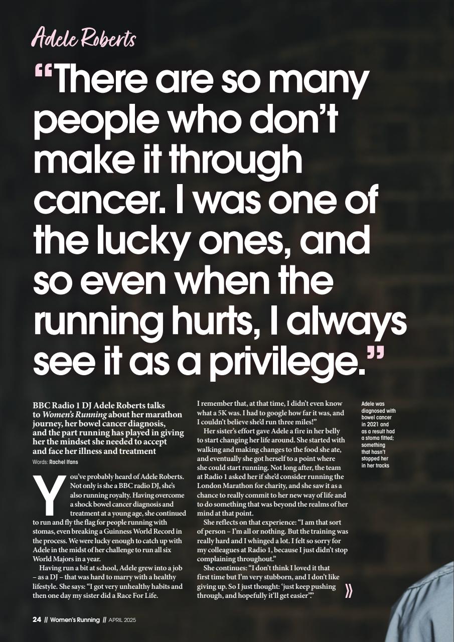 Women’s Running Preview Pages