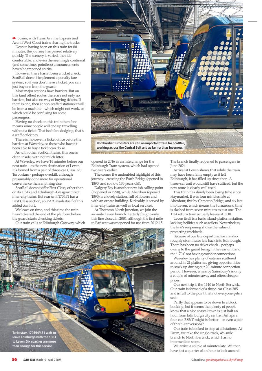 Rail Preview Pages