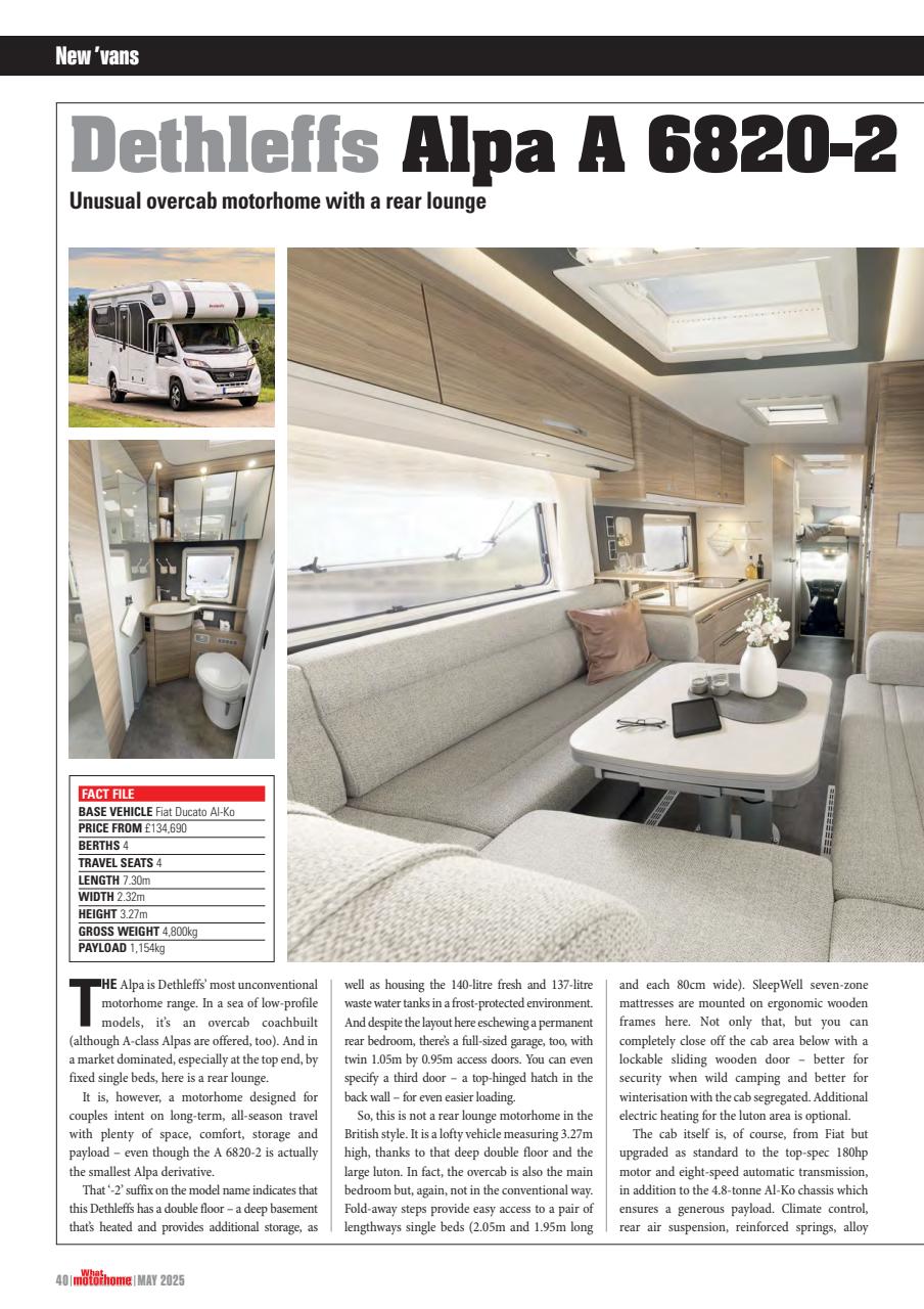 What Motorhome magazine Preview Pages