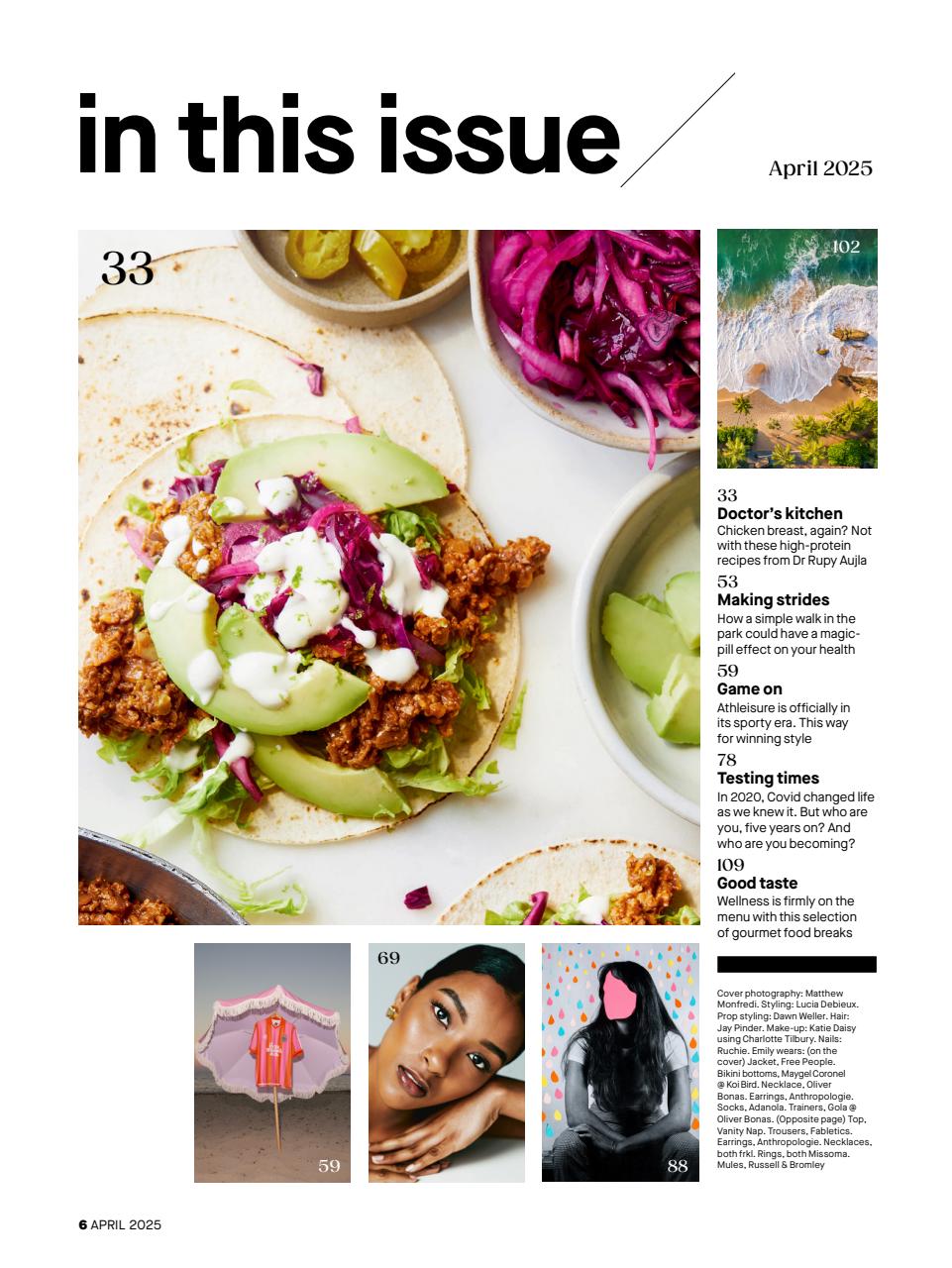Women's Health Preview Pages