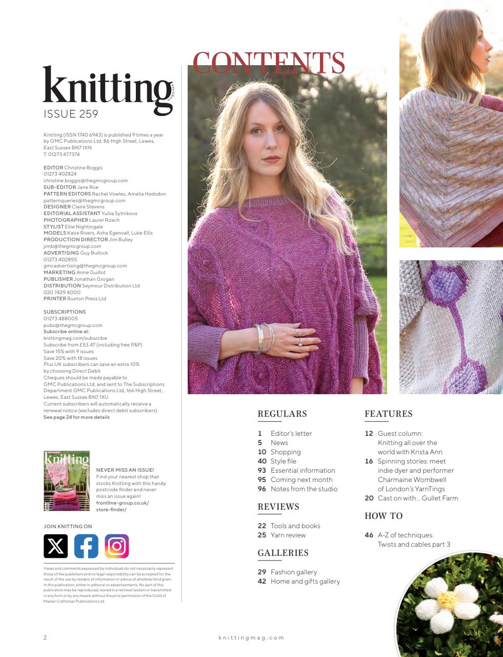 Knitting Preview Pages