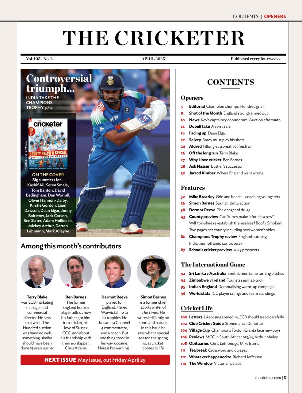 The Cricketer Magazine Preview Pages