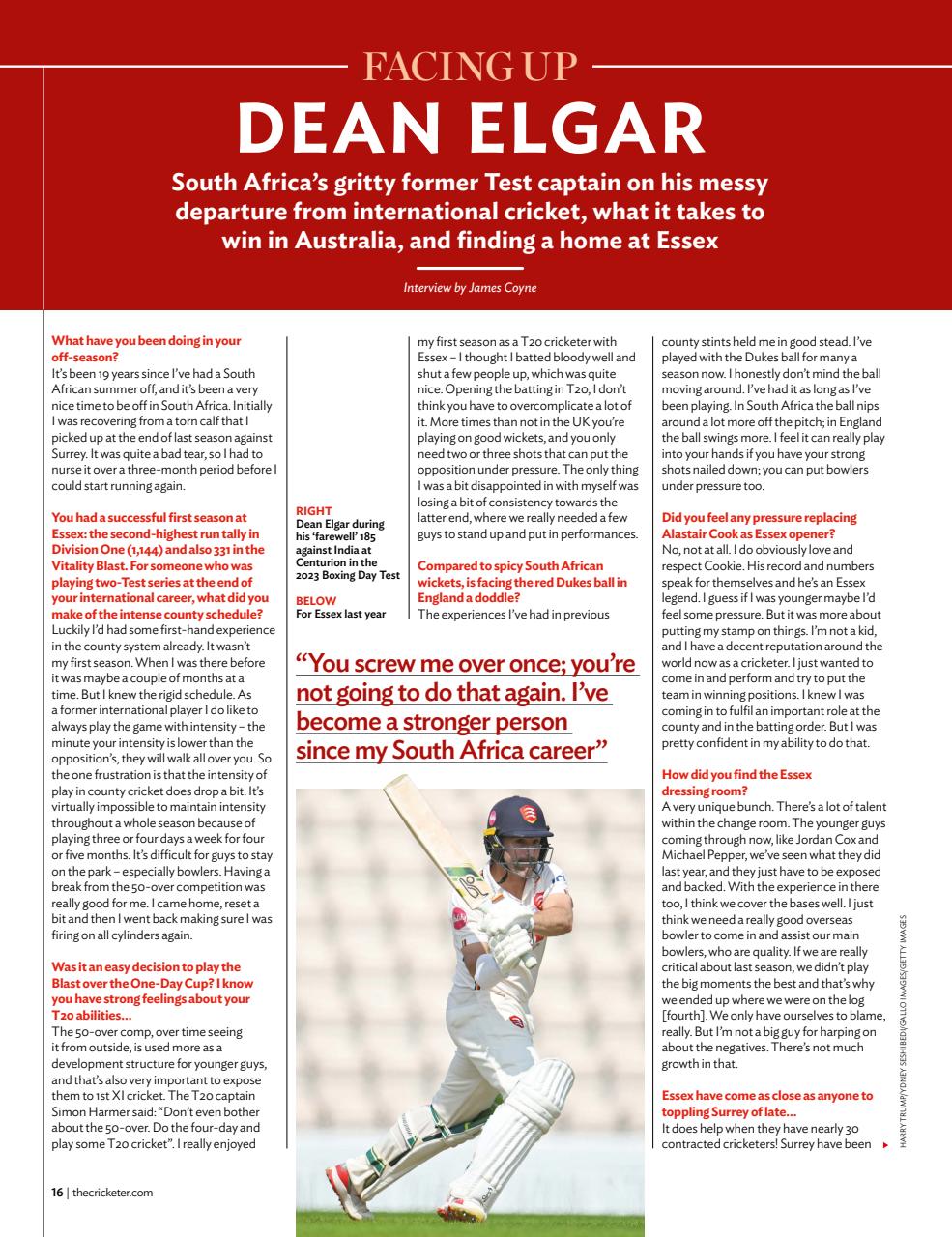 The Cricketer Magazine Preview Pages