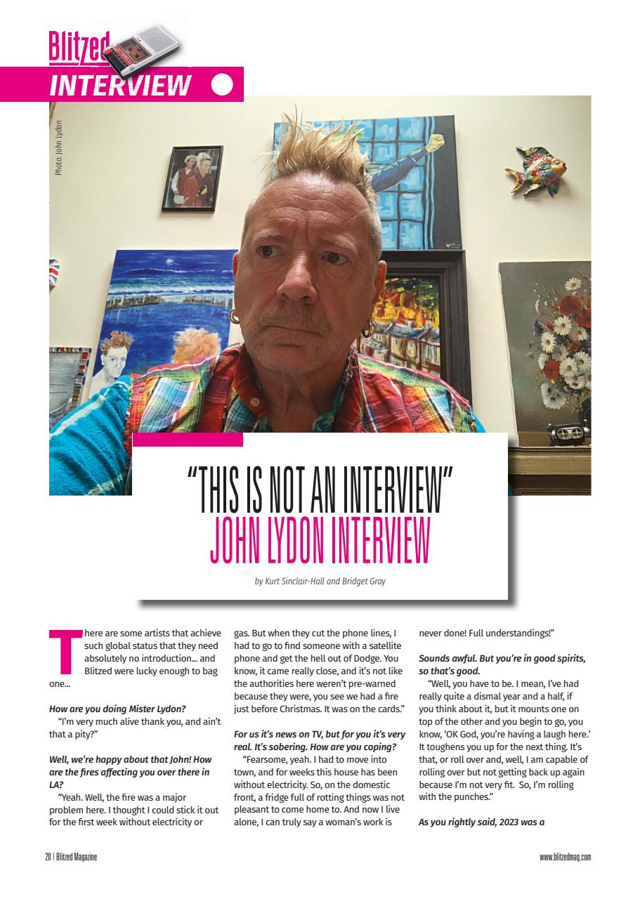 Blitzed Magazine Preview Pages